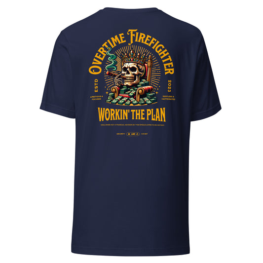 Overtime Firefighter T-Shirt (Front/Back)